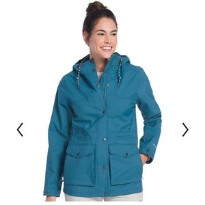 NWT Eddie Bauer. Riley Jacket. Waterproof/Breathable. Wm's XL. Lt Nordic Blue.